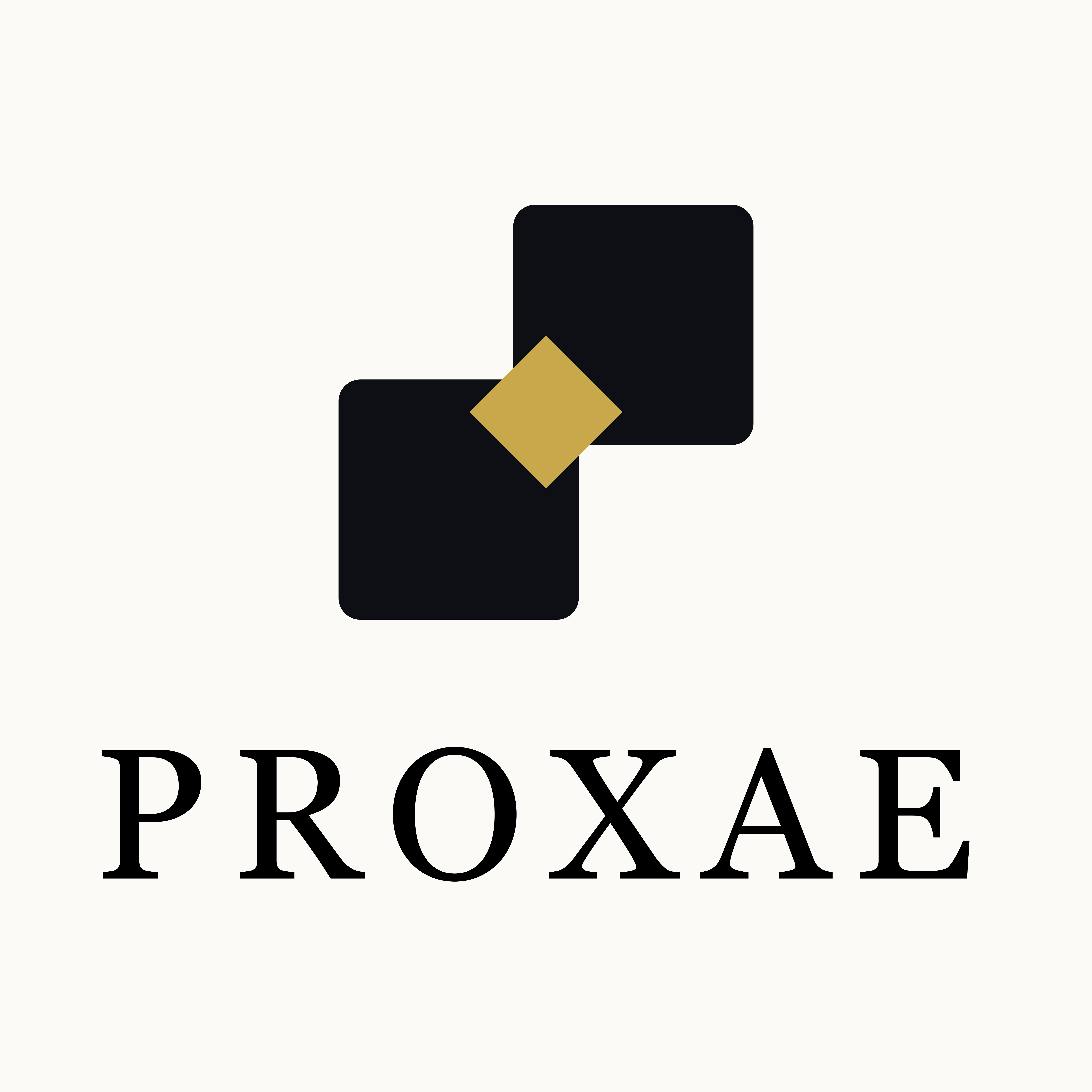 Proxae logo fond crème